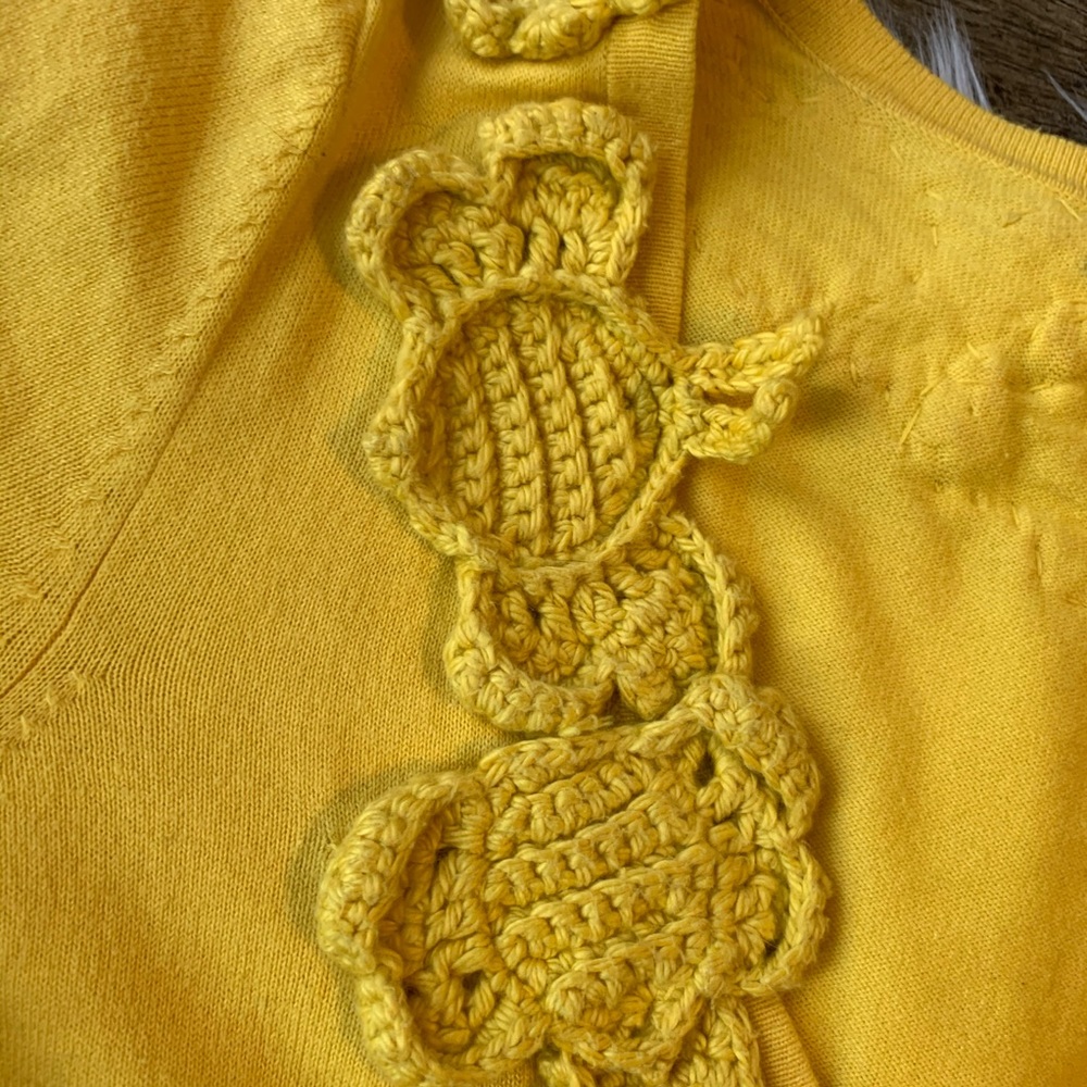 ❤️SOLD 🐝 Anthropologie Moth bee cardigan sweater - Picture 6 of 8